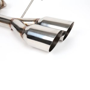 Subaru WRX Performance Exhaust - BLOX Racing - Muffler Delete / Axle Back Single Wall 4in - Polished Tips - `22-`27